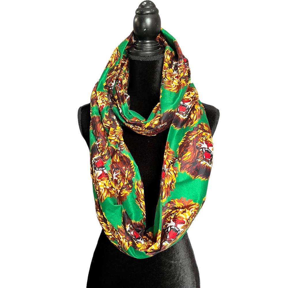 African Print Infinity Scarf and Head wrap